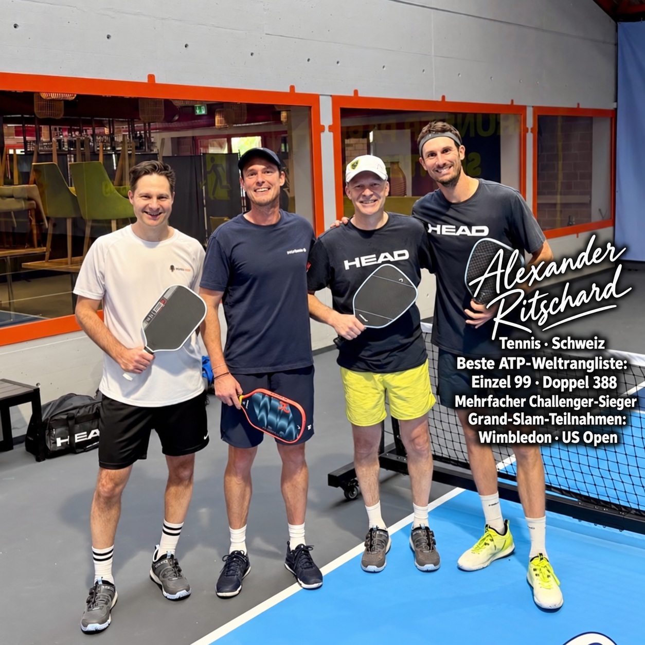 Begegnungen am Netz – Gruppenfoto aus Andrés Pickleball-Archiv