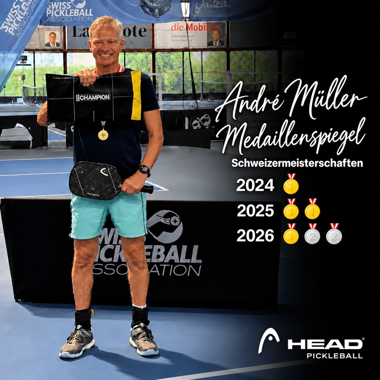 Schweizer Meisterschaften 2024–2026 · 4× Gold und 2× Silber