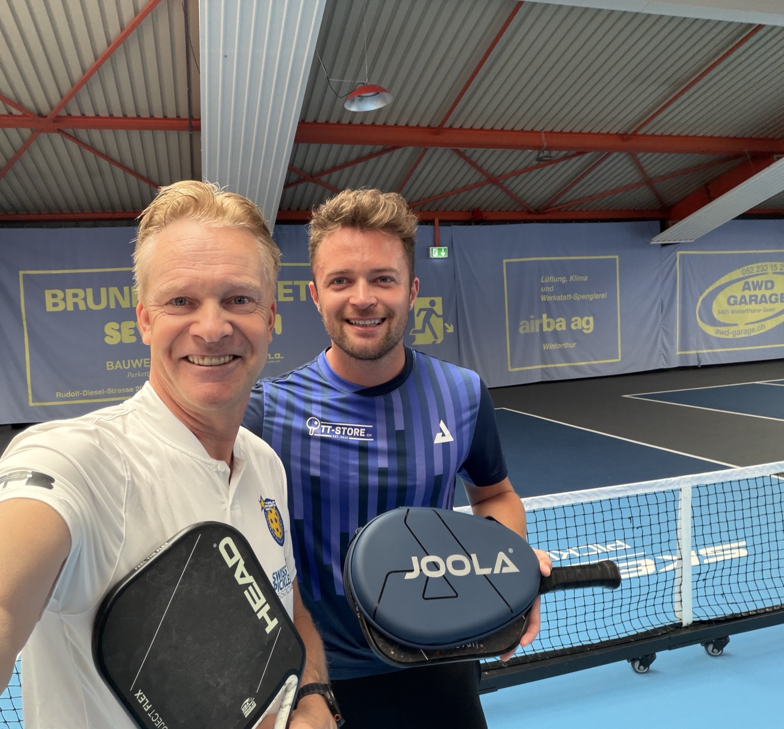 André Müller mit Elia Schmid in der Grüze