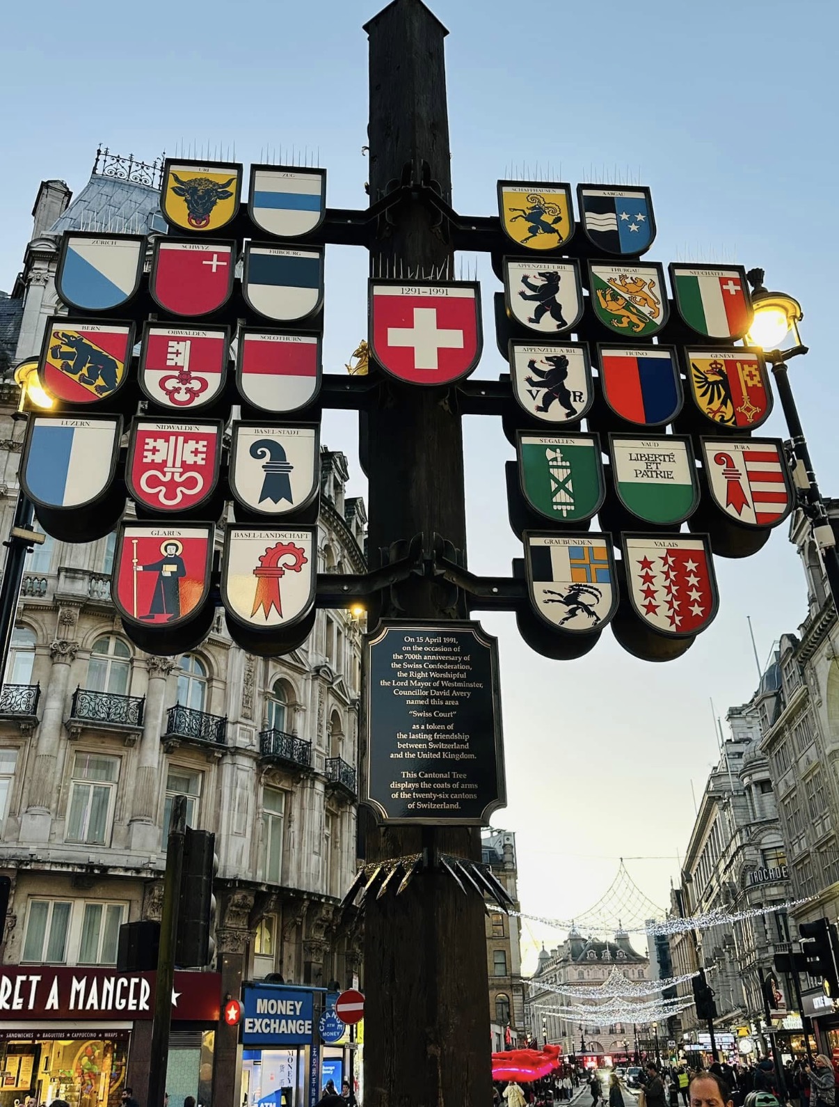Englandreise · Schweizer Kantonswappen