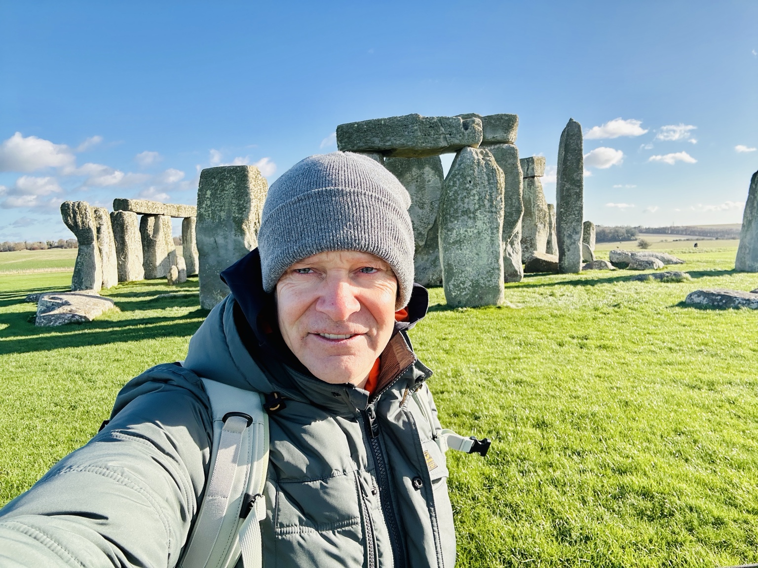 Englandreise · André in Stonehenge