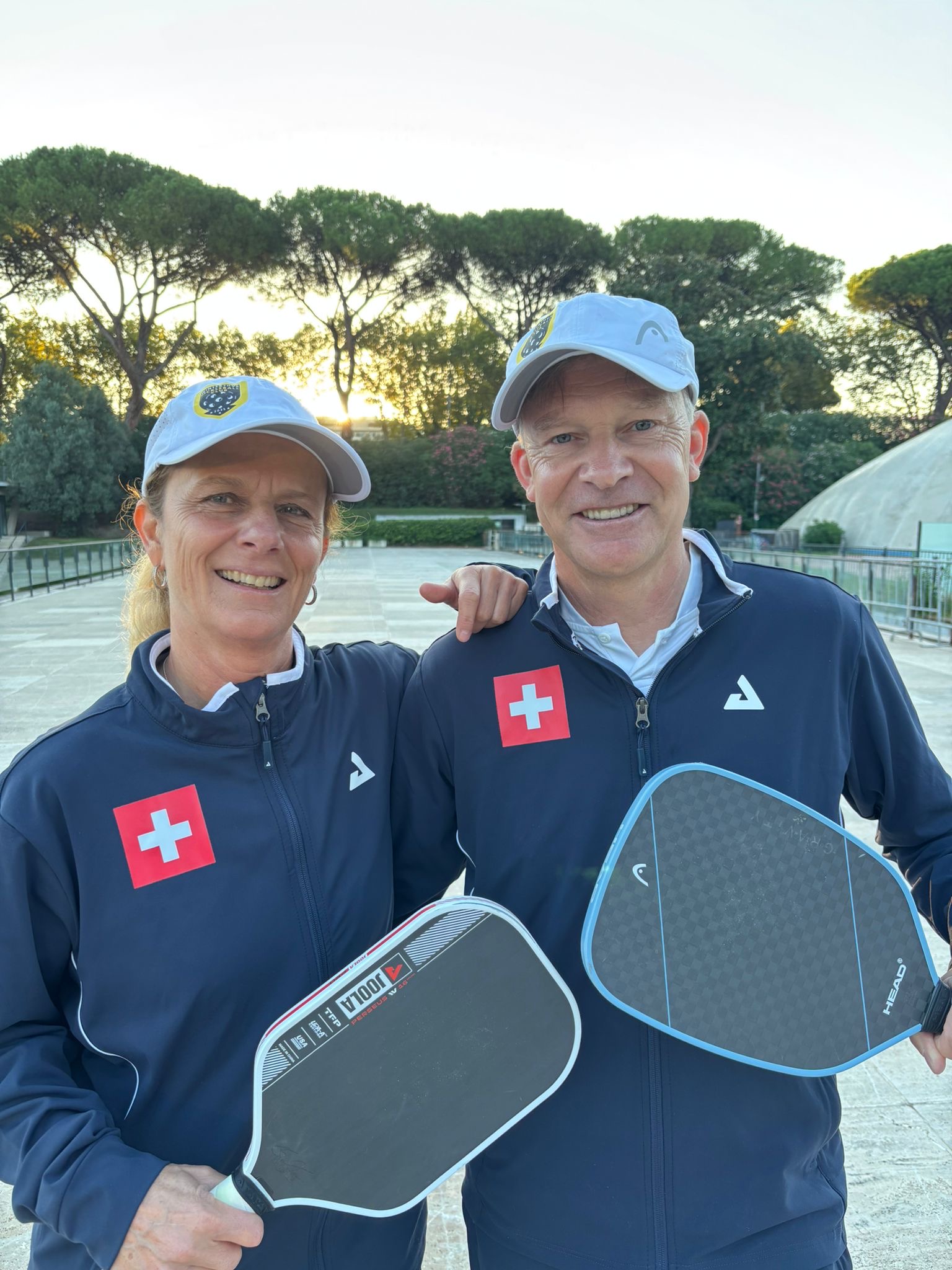 Als Doppelteam an der Europameisterschaft