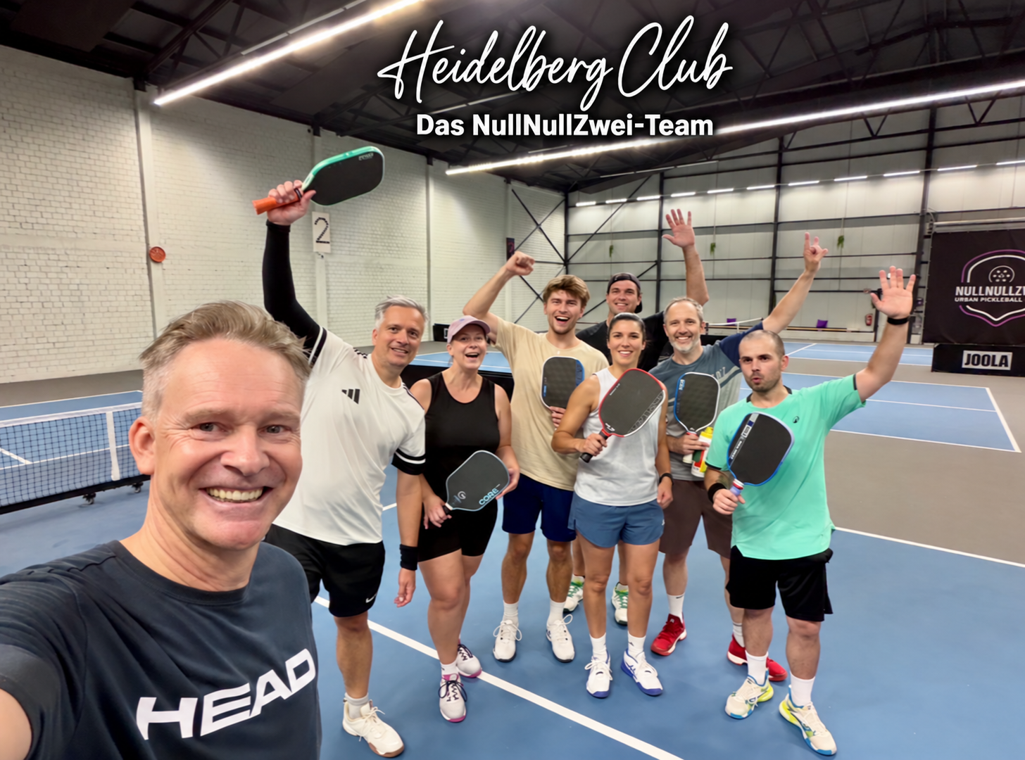 Besuch vom Heidelberg Club · Das NullNullZwei Team