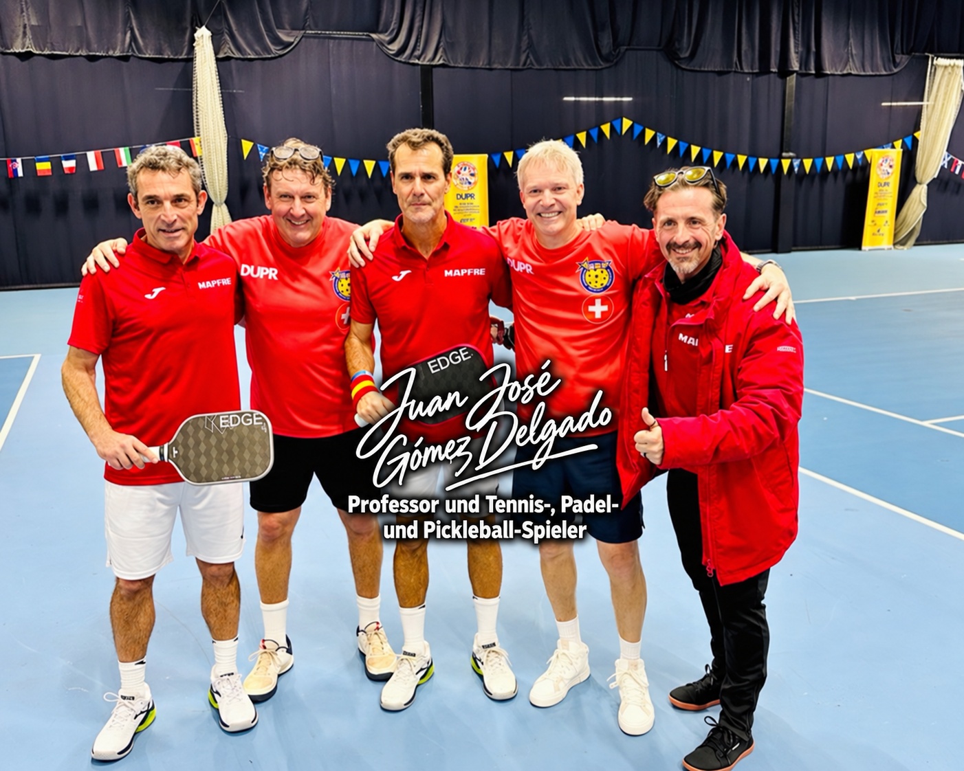 Gemeinsame Turniermomente – Gruppenfoto aus Andrés Pickleball-Archiv