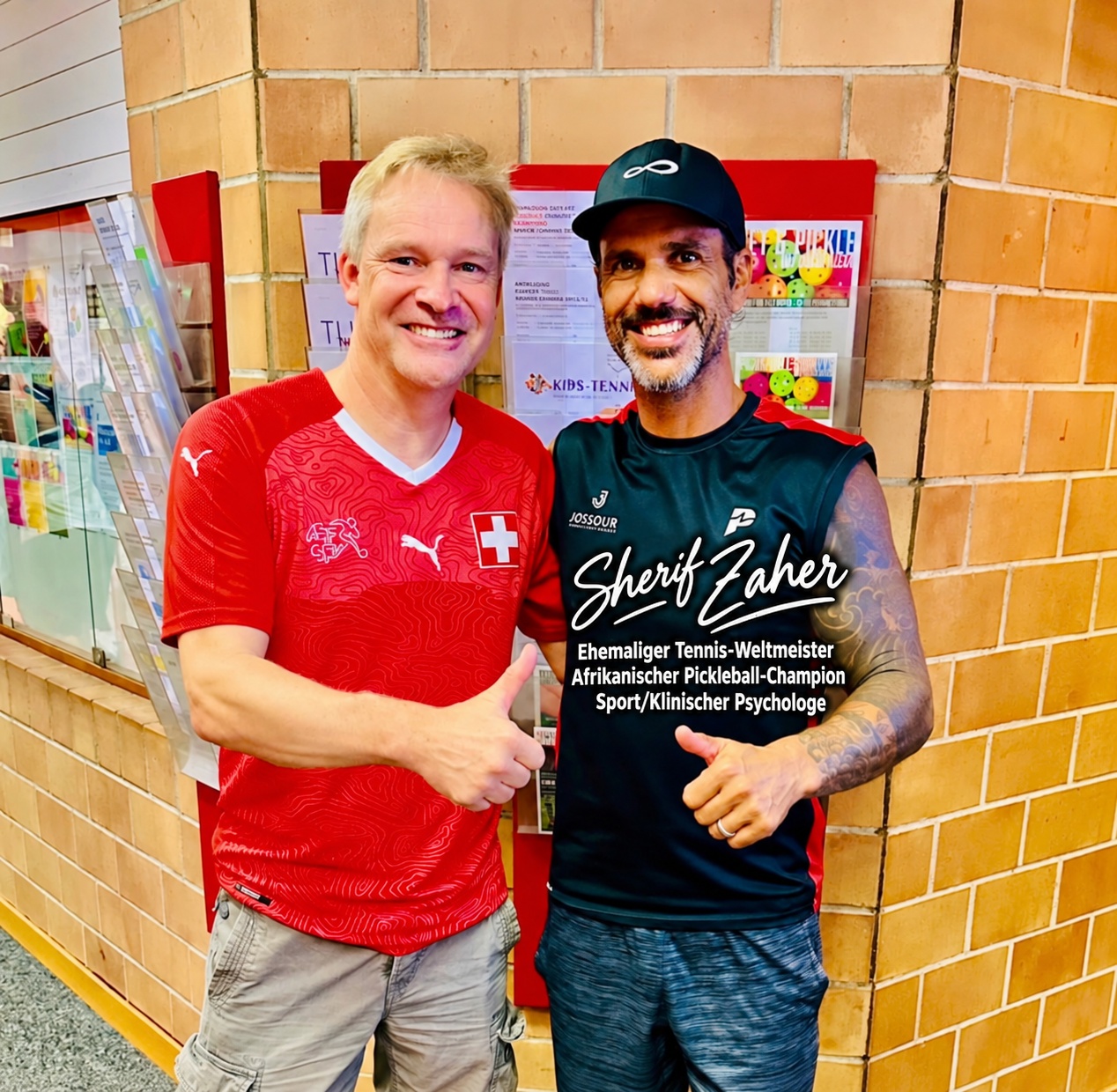 André Müller mit Sherif Zaher