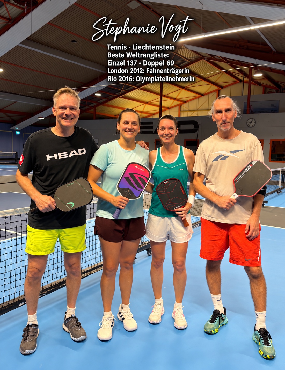 Eine gemeinsame Pickleballrunde