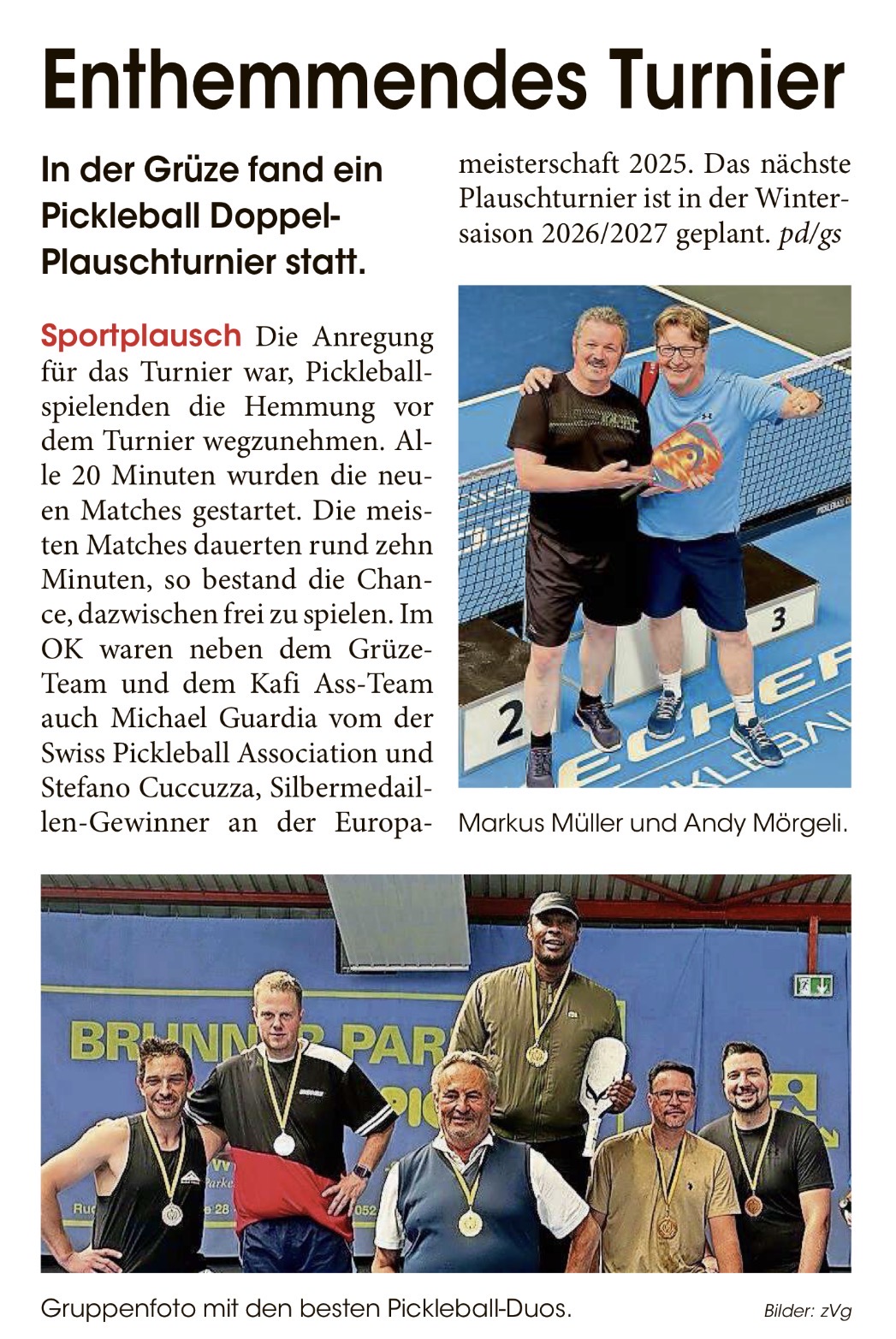 Turnierbericht · 1