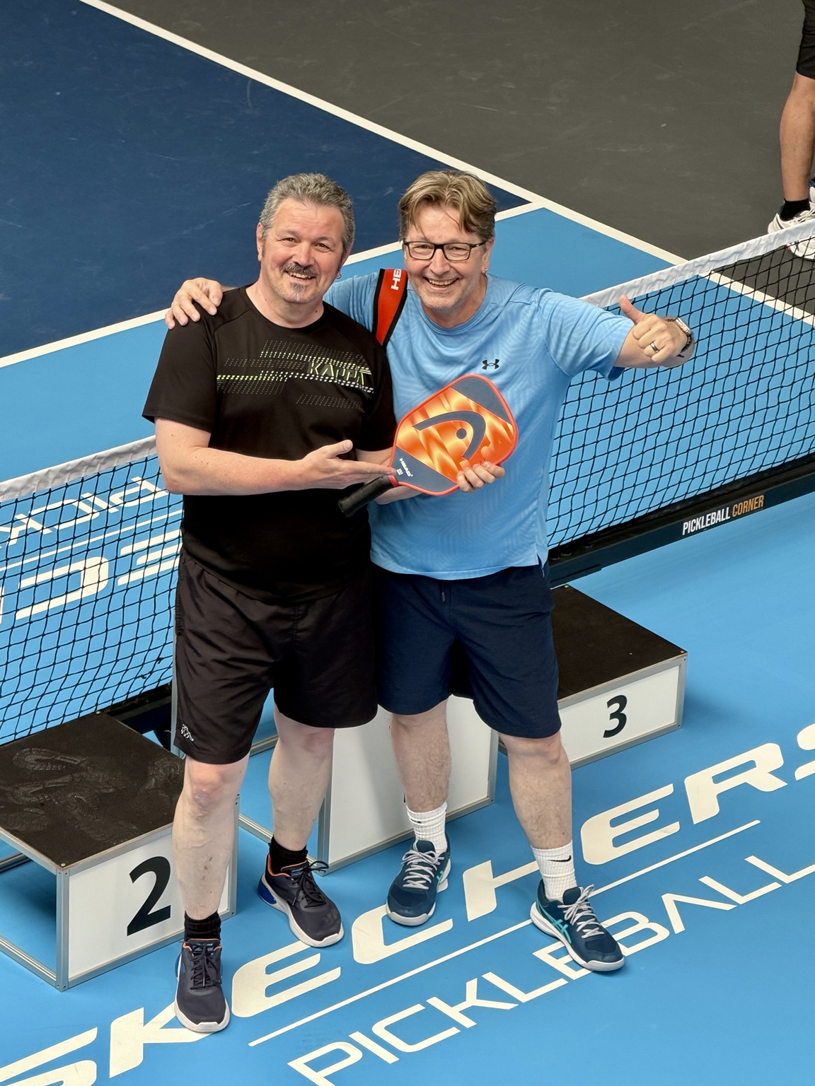 Markus Müller (links) und Andreas (Andy) Mörgeli (rechts)